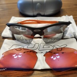 MENS Graphite and Orange Rudy Project Rydon Sunglasses